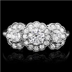 14k White Gold 1.3ct Diamond Ring