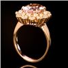 Image 3 : 14K Gold 3.53ct Morganite 1.45ct Diamond Ring