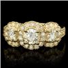 Image 1 : 14k Yellow Gold 1.95ct Diamond Ring