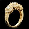Image 3 : 14k Yellow Gold 1.95ct Diamond Ring