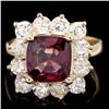 Image 1 : 14k Yellow Gold 2.40ct Spinel 2.00ct Diamond Ring