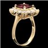 Image 3 : 14k Yellow Gold 2.40ct Spinel 2.00ct Diamond Ring