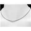 Image 4 : 18k White Gold 7.00ct Diamond Necklace