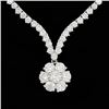 18k White Gold 10.2ct Diamond Necklace