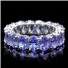14k White Gold 7.70ct Tanzanite Ring