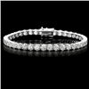 18k White Gold 13.00ct Diamond Tennis Bracelet