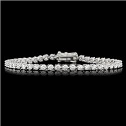 18k White Gold 4.50ct Diamond Bracelet