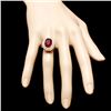 Image 4 : 14k Yellow Gold 6.20ct Ruby 1.50ct Diamond Ring