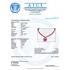 Image 7 : 14k Gold 97.5ct Ruby 1.10ct Diamond Necklace