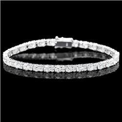 18k White Gold 8.70ct Diamond Bracelet