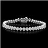 Image 1 : 14K Gold 9.94ct Diamond Bracelet
