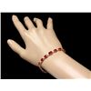 Image 3 : 14k Gold 17.00ct Ruby 0.75ct Diamond Bracelet