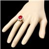 Image 3 : 14k Yellow Gold 6.63ct Ruby 1.45ct Diamond Ring