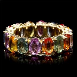 14k Yellow Gold 8.00ct Sapphire Ring