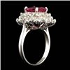 Image 4 : 14k Gold 3.00ct Tourmaline 2.20ct Diamond Ring