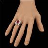 Image 6 : 14k Gold 3.00ct Tourmaline 2.20ct Diamond Ring