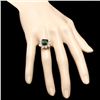 Image 4 : 14k Gold 4ct Tourmaline 1.80ct Diamond Ring
