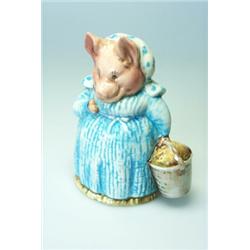 A Beswick Beatrix Potter's 'Aunt Pettitoes', copyright 1970, F Warne & Co Ltd, brown marks, 9cm h…