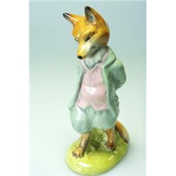 A Beswick Beatrix Potter's 'Foxy Whiskered Gentleman', copyright 1954, F Warne & Co Ltd, brown ma…