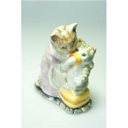 A Beswick Beatrix Potter's'Tabitha Twitchett and Miss Moppet', copyright 1976, F Warne & Co Ltd, …