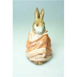 A Royal Albert Beatrix Potter 'Poorly Peter Rabbit' figure, copyright 1989, F Warne & Co 1976, br…