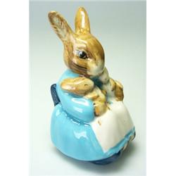 A Beswick Beatrix Potter's 'Mrs Rabbit And Bunnies', copyright 1976, F Warne & Co Ltd, brown mark…
