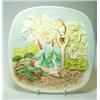 Image 1 : A Beswick Beatrix Potter wall plaque, Peter Rabbit eating radishes, copyright 1980, 2nd edition, …