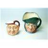 Image 1 : A Royal Doulton character jug, 'Toby Philpot', 8cm high and another 'John Barleycorn Old Lad', A …