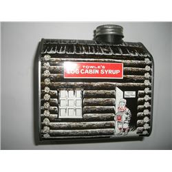 1979 *TOWLES LOG CABIN SYRUP* BANK TIN MADE BY GENERAL FOODS-TIN IS IN GREAT CONDITION AND BOOK VALU