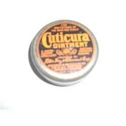 VERY OLD VINTAGE *CUTICURA OINTMENT* TIN-TIN IS IN GOOD CONDITION AND BOOK VALUE AT $20.00+!! ITEM C