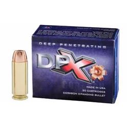 Ammo 10mm Auto Cor-Bon DPX 155 Grain Solid Copper Hollow Point Bullet 200 Rounds 757750101555