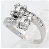 Image 3 : 1.00ctw Diamond Ring - 18KT White Gold