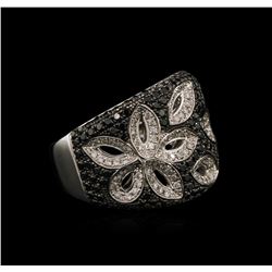 14KT White Gold 1.57ctw Fancy Black Diamond Ring