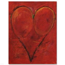 Untitled Original Oil (Heart) by Maria Ziv