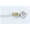 Image 4 : 0.55ctw Diamond Pendant With Chain - 18K Two-Tone Gold