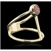 Image 1 : 14KT Yellow Gold 0.55ct Ruby Ring