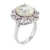 Image 3 : 14KT White Gold 7.90ct Yellow Sapphire and Diamond Ring