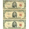 Image 1 : 1963 $5 Red Seal Bill Lot of 3