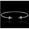 Image 1 : 14KT White Gold 0.34ctw Diamond Bangle Bracelet