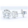 Image 4 : 4.53ctw Diamond Earrings - 14KT White Gold