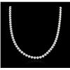 Image 2 : 18KT White Gold 16.50ctw Diamond Necklace