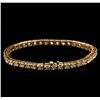 Image 2 : 6.05ctw Diamond Bracelet - 14KT Yellow Gold