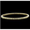 Image 2 : 2.88ctw Diamond Bangle Bracelet - 14KT Yellow Gold