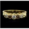 Image 2 : 14KT Yellow Gold 0.58ctw Diamond Ring