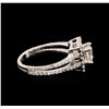 Image 3 : 18KT White Gold 1.12ctw Diamond Ring