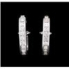 Image 1 : 1.25ctw Diamond Earrings - 18KT White Gold