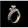 Image 3 : 18KT Yellow Gold 1.53ctw Diamond Ring