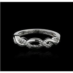 14KT White Gold 0.08ctw Diamond Ring