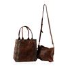 Image 1 : Brown Grizzly Oversized Handbag