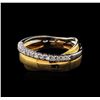 Image 3 : 0.23ctw Diamond Ring - 18KT Two-Tone Gold